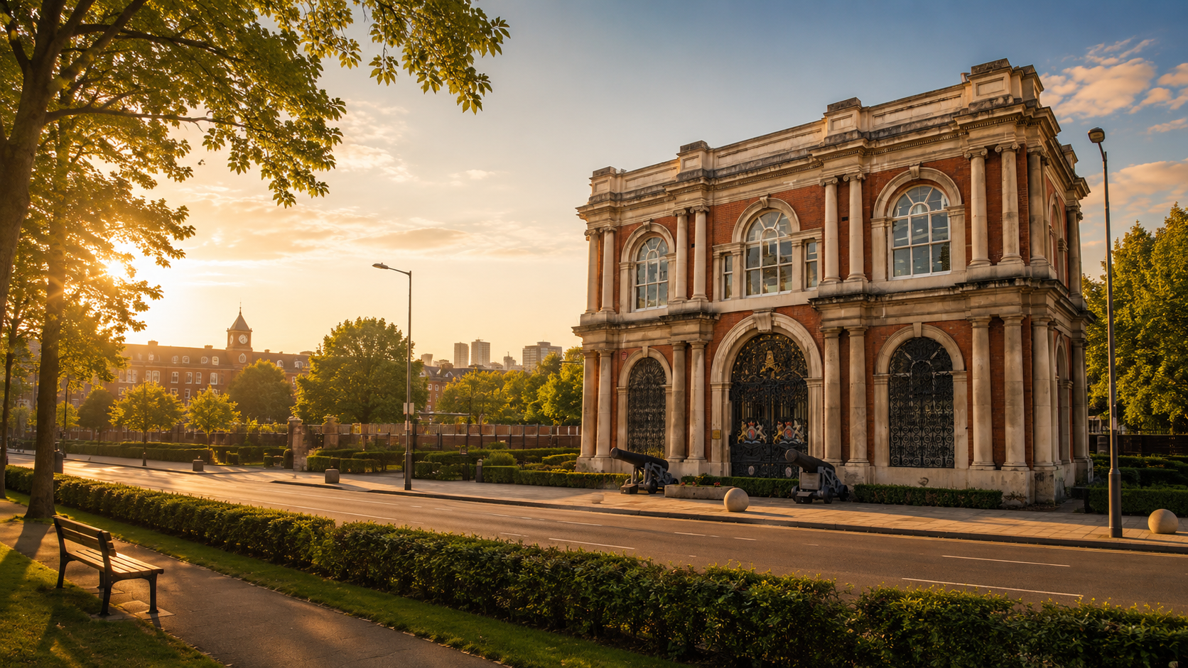Royal Arsenal riverside old concierge building
